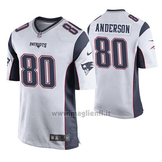 Maglia NFL Game New England Patriots Stephen Anderson Bianco